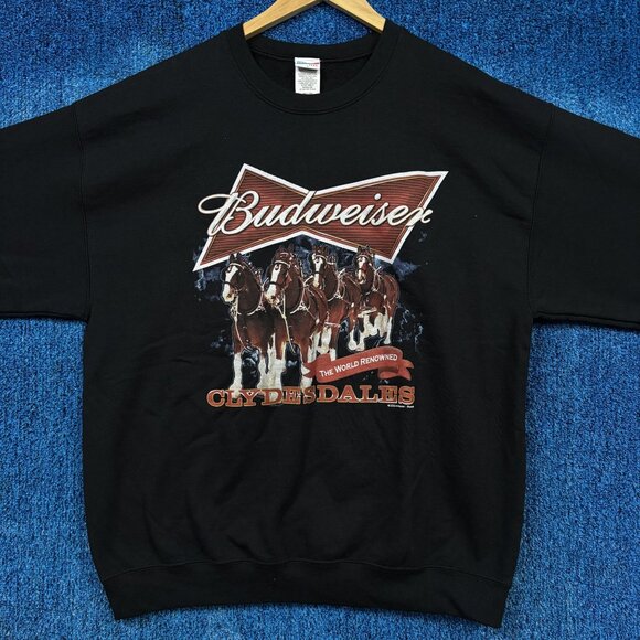 Budweiser Clydesdale Beer Crewneck Size Large - Picture 1 of 5